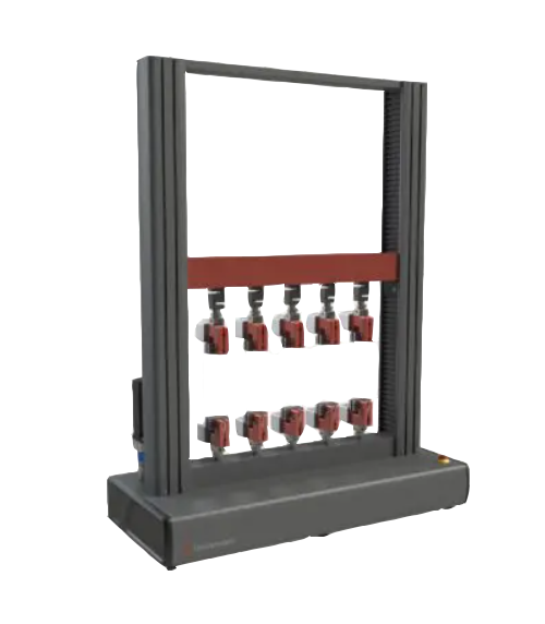 X500MS - Bench mounted twin column computer controlled universal strength testing machine. Total maximum capacity 25-50kN